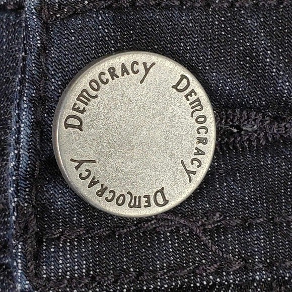 Democracy Jeans Skinny Ab Solution Flex Womens Size 6 Dark Wash Mid Rise - Picture 3 of 11